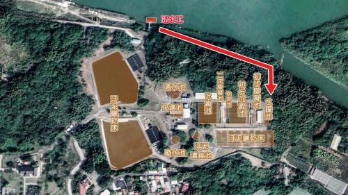 山上淨水場的淨水流程為曾文溪原水由取水工抽入山上淨水場之水躍池，流經初次膠凝沉澱池、快混池及二次膠凝沉澱後，進入快濾池過濾，最後進入清水池，再送至潭頂淨水場二次處理。
&nbsp;