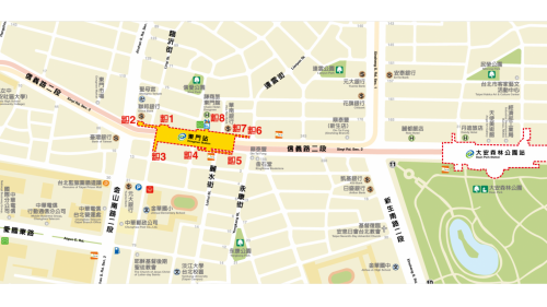 東門站位於台灣台北市大安區、中正區交界處，為台北捷運中和新蘆線（新莊線）與淡水信義線（信義線）交會的捷運車站。
&nbsp;