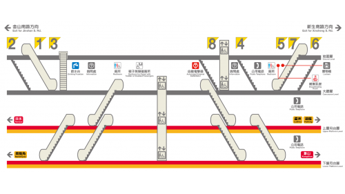 東門站位於台灣台北市大安區、中正區交界處，為台北捷運中和新蘆線（新莊線）與淡水信義線（信義線）交會的捷運車站。
&nbsp;