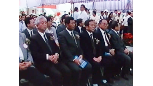 南化水庫大壩工程於1993年11月1日完工，李總統登輝先生由省府主席宋楚瑜先生陪同，親臨工地主持大壩竣工及通水典禮。