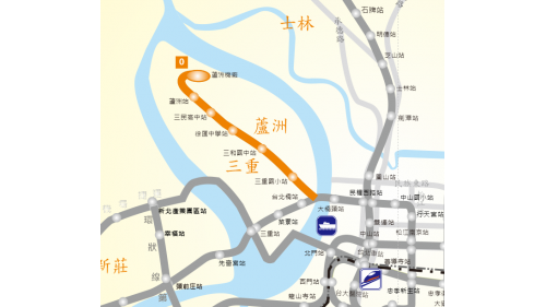 蘆洲線於臺北大橋下方與新莊線分叉，屬地下高運量捷運系統。東起臺北大橋西北側三重區三和路一段與環河北路交叉口之捷運新莊線道岔交會處，沿三重區三和路、蘆洲區中山一路轉三民路，至環河路前沿水湳溝U型迴轉，於蘆洲抽水站附近，跨越水湳溝抵達蘆洲機廠，全長約6.4公里，設5座車站，全線採地下方式建造，另設有1座機廠。蘆洲線於99年11月3日通車營運，與新莊線及中和線串聯營運。配合路線編號系統，本路線編號名稱為「O 中和新蘆線」。
&nbsp;
