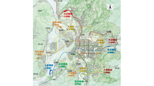 台北捷運機廠規劃區位示意圖
&nbsp;