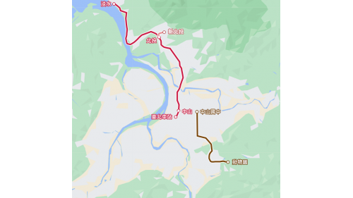 南北向之木柵線於1996年3月28日完工通車，成為臺北捷運第一條通車的路線，也是臺灣第一條捷運線，係為中運量路線。繼木柵線之後1997年3月28日，淡水線淡水站至中山站及新北投支線同時通車；同年12月25日淡水線通車至臺北車站，此時的捷運路網如筷子一樣兩兩獨立無法透過捷運轉乘，故當時的系統被稱為「筷子路網」。