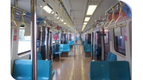 台北捷運高運量各線電聯車座椅採縱橫混合式排列(淡水線)
&nbsp;