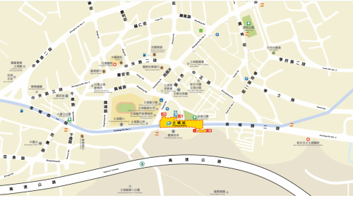土城站編號為BL03，位於金城路一段地下，於2006年5月啟用。土城站為地下2層車站，設有3處出入口，地下一樓為大廳層，地下二樓為月台層，為一座島式月台及半高式月台門，站內還設有公共藝術作品「金城傳奇」。