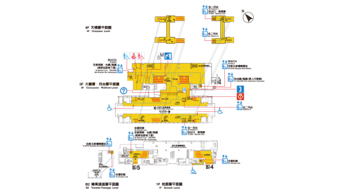 板南線的板橋站為環狀線之轉乘站，環狀線的板橋站編號為Y16，於板南線板橋站轉乘環狀線的旅客，可藉由火車站地下一樓之穿堂層，經新站路地下道通往環狀線站體地下一樓，再搭乘手扶梯或電梯至地上一樓環狀線穿堂層，再搭至地上三樓之月台層刷卡進站。
&nbsp;