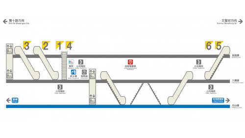 江子翠站編號為BL09，位於板橋區文化路與雙十路交叉口，於2000年8月啟用。為地下二層車站，共設有6處出入口，地下一樓為大廳層，地下二樓為月台層，設有島式月台，為半高式月台門。
&nbsp;