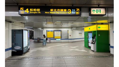 江子翠站編號為BL09，位於板橋區文化路與雙十路交叉口，於2000年8月啟用。為地下二層車站，地下一樓為大廳層，設有車站大廳、詢問處、自動售票機、驗票閘門、洗手間（站體南側付費區外，近1、2號出口）。
&nbsp;