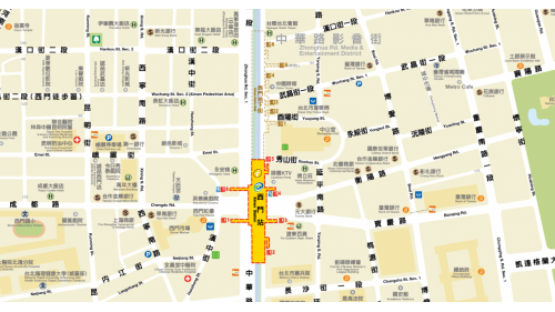 西門站於2000年8月通車啟用，為板南線及松山新店線之轉乘站，位於衡陽路及寶慶路的交叉路口，在板南線中編號為BL11，於1999年12月通車而啟用，松山新店線編號為G11。站體為地下三層車站，設有6處出入口，地下一層為大廳層，西門地下街可於此通往；地下二、三層為月台層，設有島式疊式月台，皆採用半高式月台門。