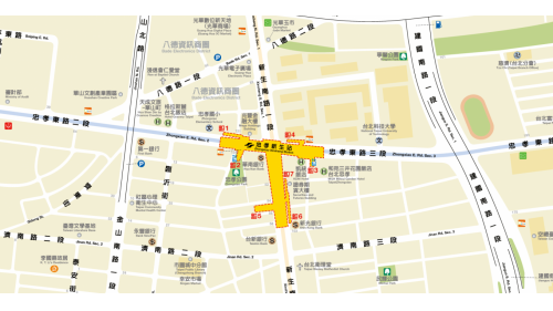 忠孝新生站位於忠孝東路與新生南路交叉口，在板南線中編號為BL14，副站名為台北科大，於1999年12月通車啟用：中和新蘆線編號為O07，於2010年11月啟用通車，為中和新蘆線之轉乘站，忠孝新生站為板南線與中和新蘆線兩線間唯一交會的車站。站體為地下三層設計，設有7處出入口，地下一樓為大廳層;地下二樓為板南線月台層，地下三樓為中和新蘆線月台層，板南線為島式月台及設有半高式月台門。
&nbsp;