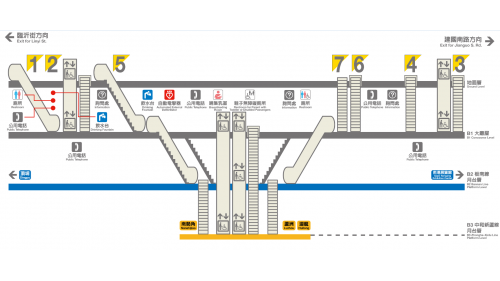 忠孝新生站位於忠孝東路與新生南路交叉口，在板南線中編號為BL14，副站名為台北科大，於1999年12月通車啟用：中和新蘆線編號為O07，於2010年11月啟用通車，為中和新蘆線之轉乘站，忠孝新生站為板南線與中和新蘆線兩線間唯一交會的車站。站體為地下三層設計，設有7處出入口，地下一樓為大廳層;地下二樓為板南線月台層，地下三樓為中和新蘆線月台層，板南線為島式月台及設有半高式月台門。
&nbsp;