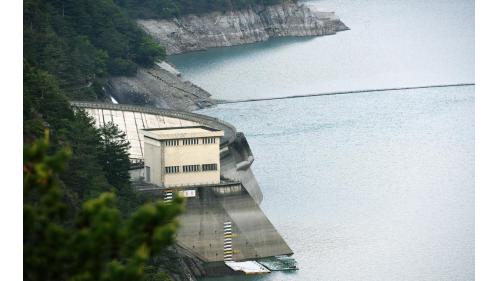 德基電廠進水口設於大壩左岸靠近壩座處，倚山而建傾斜式鋼筋混凝土建築，設欄污柵，並設寬 5 公尺， 高 8 公尺的固定輪閘門由上方之吊門機司啟閉。
&nbsp;
