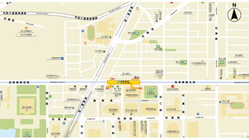 市政府站位於信義區忠孝東路五段，於1999年12月通車啟用，為地下二層車站，共有5處出入口，地下一樓為大廳層，設有人行地下道，地下二樓為月台層，為島式月台且採用半高式月台門。市政府站地下通道可連接至台北市政府出口，以方便民眾洽公，站體亦與各商場為聯合開發大樓。由2號出口可前往統一時代百貨以及市府轉運站，3號出口為信義商圈，與微風百貨連接。車站亦設有公共藝術作品《成長》。
&nbsp;