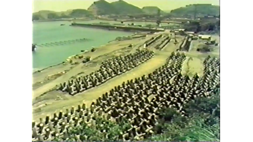 &nbsp;         為了抵禦海浪衝擊，榮工處用混凝土製作了1萬多個各類型塊，其中包括10噸重的中空三角塊，10噸和30噸重的雙T型塊，25噸和40噸重的菱形塊，以及50噸重的達安塊，2條碎波堤的菱形塊，總共拋放了6千多個。