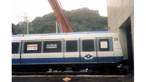 抵達木柵機廠的第一組車
&nbsp;