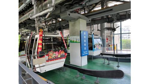 動物園南站位於動物園南側溼地生態池前方，可先遊覽動物園後再至此站搭乘纜車，或是搭乘纜車由此站出站後，再購票進入動物園內參觀。
&nbsp;
