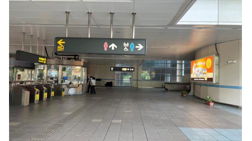 &nbsp;         辛亥站編號為BR05，位於辛亥路西側，於1996年3月通車啟用。辛亥站體為高架三層之車站，設有一處出入口，一樓為大廳層，三樓為月台層，設有二座側式月台。