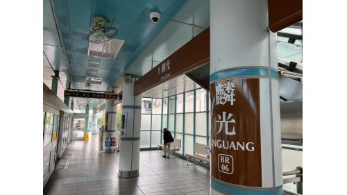 &nbsp;         麟光站位於和平東路上，是台北捷運通車後，第一座設有2座出入口之車站。由一號出口可步行至富陽自然生態公園。站體為地上四層之高架車站，設有2座出入口，一樓為大廳層，三樓為月台層，四樓為天橋層，以轉換乘車方向，設有側式月台兩座。