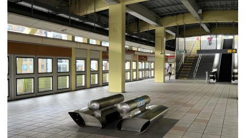 西湖站為高架四層車站，副站名為德明科大，位於內湖路一段，共有2處出入口，三樓為月台層，四樓為大廳層，西湖站設有一座島式月台及全高式月台門，係文湖線唯二的高架島式月台，為台北捷運高架車站中，唯一大廳層設於月台層上方之車站，且站體高度高於文湖線其他車站。