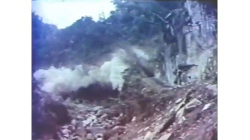 谷關炸山取石供台中港築港之用