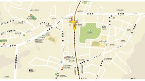 內湖站編號為BR19，位於成功路上，於2009年7月通車啟用，與CITYLINK 內湖店聯合開發大樓，為民眾逛街購物的好去處。內湖站為高架三層車站，設有2處出入口，二樓為大廳層及月台層，三樓為天橋層，可供民眾選擇搭乘方向，月台為有側式月台二座及設有全高式月台門。
