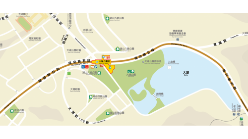 大湖公園站編號為BR20，車站位於成功路上，於2009年7月通車啟用，於出入口挑空區設有《風箏-悠遊天際》之公共藝術，附近設有大湖公園，榮登國外評選世界最美的公園之一，園區內湖光景色優美，為台北是最佳休憩景點。
&nbsp;