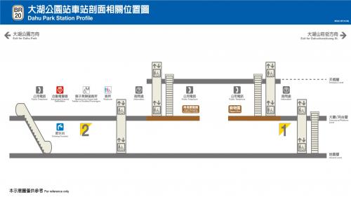 大湖公園站編號為BR20，車站位於成功路上，於2009年7月通車啟用，於出入口挑空區設有《風箏-悠遊天際》之公共藝術，附近設有大湖公園，榮登國外評選世界最美的公園之一，園區內湖光景色優美，為台北市最佳休憩景點。
&nbsp;