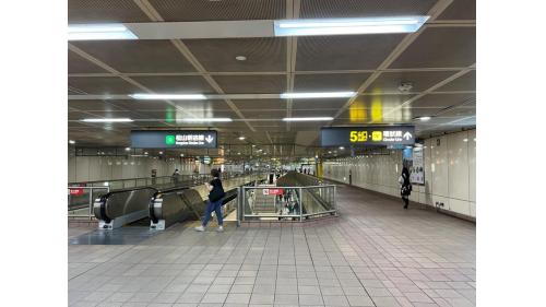 大坪林站為地下4層車站，設有5處車站大廳、 詢問處、自動售票機、驗票閘門、洗手間（站體北側付費區外(近出口)／環狀線付費區內各一座）
&nbsp;