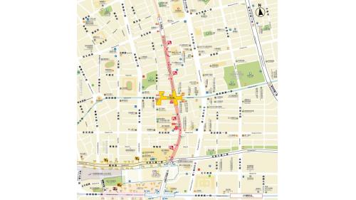 中山站編號為G14，位在南京西路與心中山線形公園交叉路口，松山線啟用於2014年11月，為與淡水信義線交會之車站，車站周圍為有心中山線形公園、中山市場及南西商圈，有許多流行商品店家及百貨公司。
&nbsp;