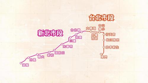 &nbsp;新莊線分為台北市段及新北市段，台北市段為大橋頭站至東門站。新莊線台北市段長約7公里，於2001年6月動工，2010年11月3日完成第一階段通車， 2012年9月30日全線通車，沿線共設7座車站，有5站為轉乘站，可經由新莊線台北市區段轉乘至板南線、松山新店線及淡水信義線。新莊線新北市段全長12.4公里，共設9座車站及1座機廠。可經由新莊線新北市區段轉乘至桃園機場捷運線及環狀線。