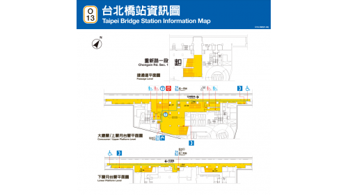 &nbsp;台北橋站為地下六層車站，設有1處出入口，地下三樓為連通道層，地下四樓為大廳層及上層月台層，地下六樓為下層月台層，設有一座側式月台及全高式月台門。