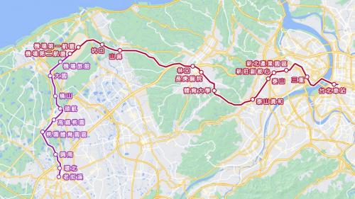 桃園機場捷運線運營模式共分五種，第一種為直達車、第二種為環北直達車、第三種為普通車、第四種為北段深夜普通車、第五種為南段深夜普通車。普通車，全線皆停靠共22座車站。