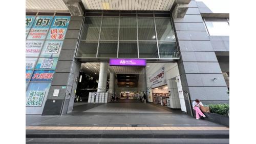 &nbsp;林口站編號為A9，站體位於八德路上，於2017年3月啟用。為全線唯一設有兩座側式月台及四股軌道之車站，而其中兩股軌道為直達車通過線為地上四層車站，設有2處出入口，二樓為夾層，三樓為大廳及月台層，四樓為連通層，連通兩側式月台供旅客選擇乘車方向。