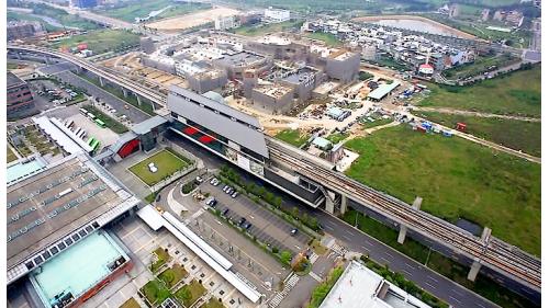 &nbsp;桃園機場捷運沿線車站-桃園高鐵站(A18)俯瞰圖