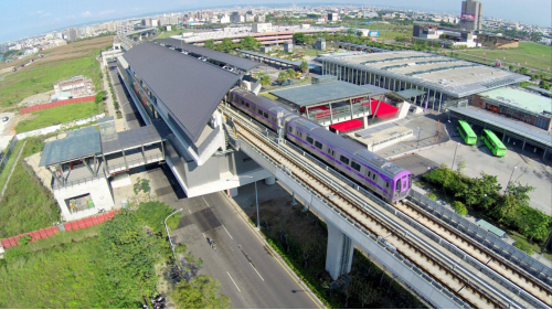 &nbsp;桃園機場捷運沿線車站-桃園高鐵站(A18)俯瞰圖
