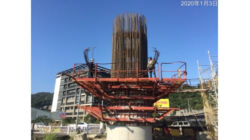 &nbsp;安和路_墩柱鋼筋組立(2020.1.3)