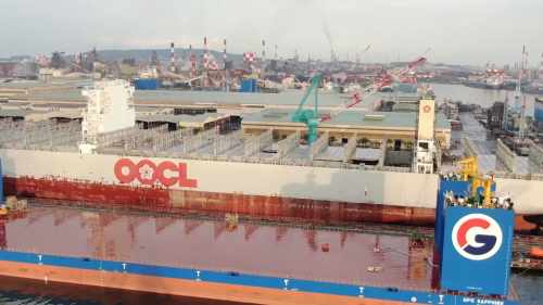 中國造船廠坐落於高雄市小港區臨海工業區內，為十大建設中第一個完成的重要建設。2007年更名為「台灣國際造船股份有限公司」，肩負著航運、貿易、國防、工業發展等多項國家重要任務。中國造船公司-高雄總廠占地九十三公頃，地址原為臨海魚塭和甘蔗農田，此工程是由榮工處和日本鹿島建設公司合營承辦，目的為興建一座百萬載重噸的乾船塢。
