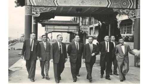 &nbsp;嚴孝章處長訪榮工處承辦完成的圓山飯店麒麟廳。