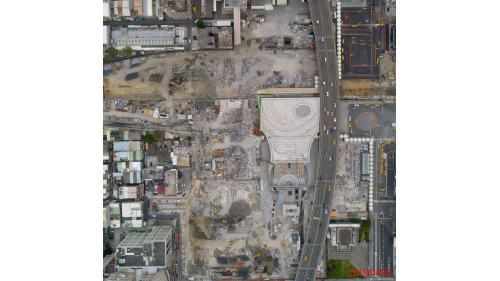 &nbsp;高雄市區鐵路地下化-高雄車站段地下化工程空拍照片