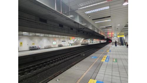 &nbsp;三塊厝站為地下二層車站，地面層為車站出入口，地下一樓為大廳層，地下二樓為月台層，設有兩座側式月台。新建之車站為呼應三塊厝舊站古蹟，展現懷舊風格。
