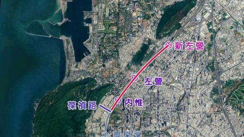 &nbsp;高雄鐵路地下化延伸左營計畫規劃路段為新左營車站以南至葆禎路間，工程內容為興建總長約4.13公里之單孔雙軌隧道、復設內惟車站、將現有之左營舊城車站地下化，地下化車站於2018年通車。