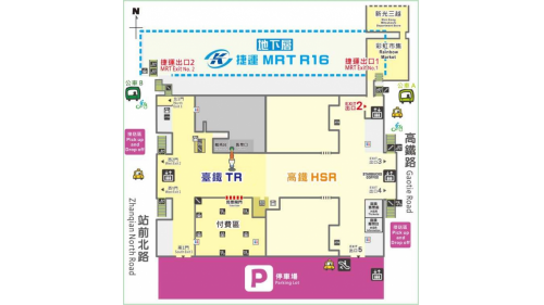 &nbsp;新左營站為地上四層車站，三樓及四樓為環球購物中心，設有美食街及商店街，二樓為台鐵大廳層，可連通高鐵左營站，旅客須通過二樓剪票口進入地面月台層，一樓為出入口及月台層。【圖/新左營車站月台層平面圖】
