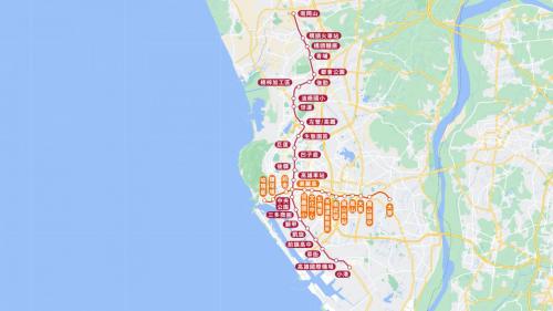 &nbsp;高雄捷運路線規劃包含捷運紅線28.3公里（24站），捷運橘線14.4公里（14站），全長約42.7公里，共38個車站。計畫中並設置有北機廠、南機廠以及大寮機廠等三個捷運機廠，合計總建設經費為1839.63億元。【圖/高雄捷運紅/橘線路網圖】