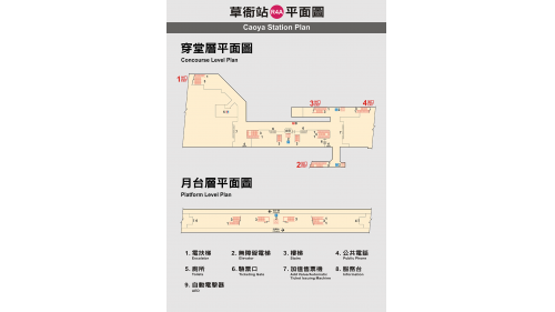 &nbsp;草衙站為地下二層車站，設有4處出入口，地下一樓為大廳層，設有公共藝術『草衙聚焦』，地下二樓為月台層，設有一座島式月台及全高式月台門。