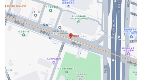 &nbsp;苓雅運動園區站編號為O9，位於苓雅區中正一路，於2008年9月啟用，本站鄰近高雄交流道旁，可轉乘往返於高雄及臺北、臺中、嘉義、臺東等地間的國道客運或一般公路客運。車站附近設有高雄市苓雅運動中心、中正運動場及中正壘球場。