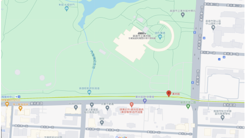 &nbsp;美術館站編號為C21，位於鼓山區美術館路與美術東二路交叉口。車站鄰近高雄美術館。
