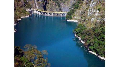 石門水庫上游榮華壩蓄水原貌