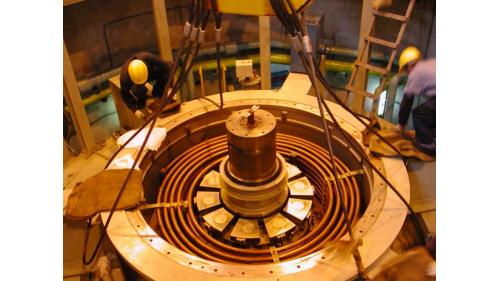 石門電廠上游義興電廠發電機維修照片