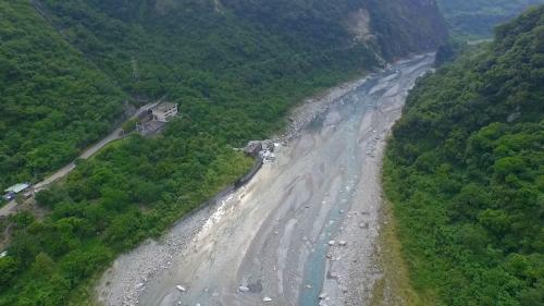木瓜溪流域清流電廠(原清水第二發電所)舊址俯瞰