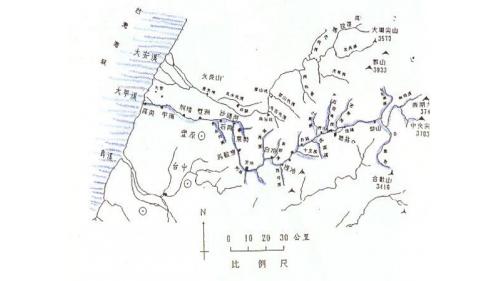 大甲溪流域地圖